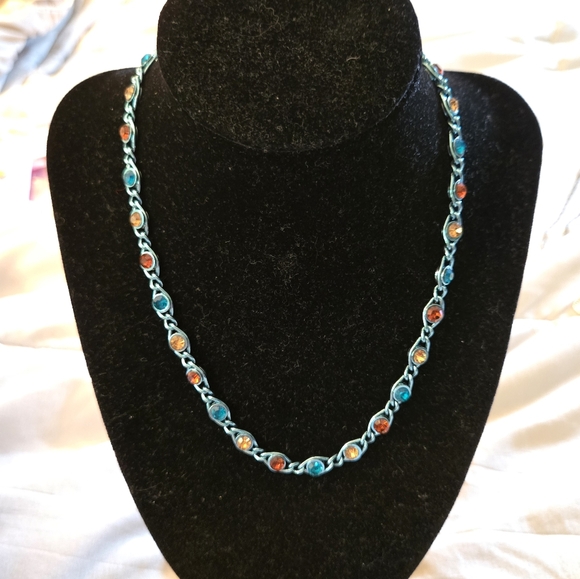 By Alexa Rae NWOT Blue Necklace - Picture 1 of 6